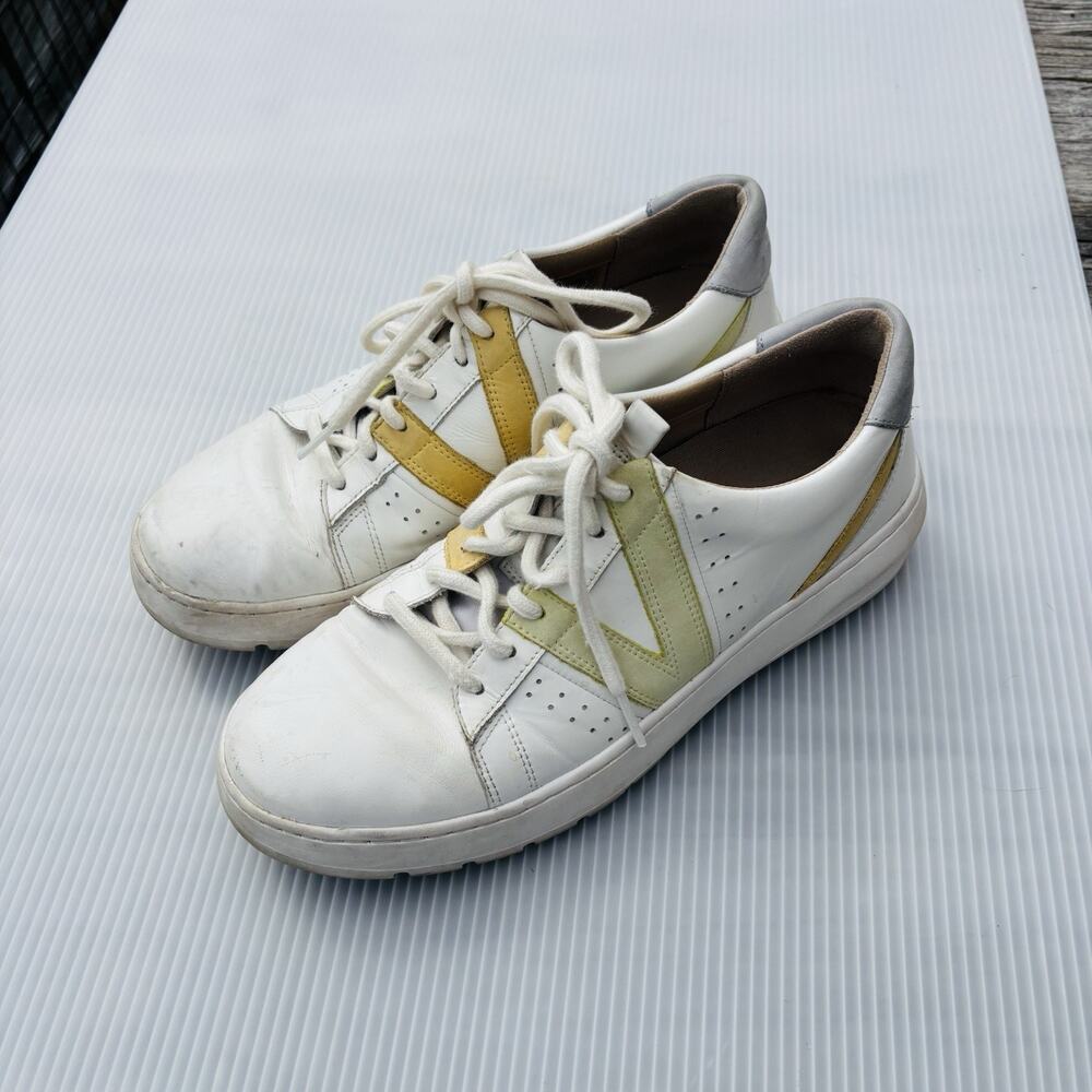 Vionic Simasa Leather Sneaker, Women's Size 7.5‎ White Preowned